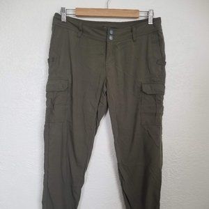 Prana Olive Green Cargo Joggers